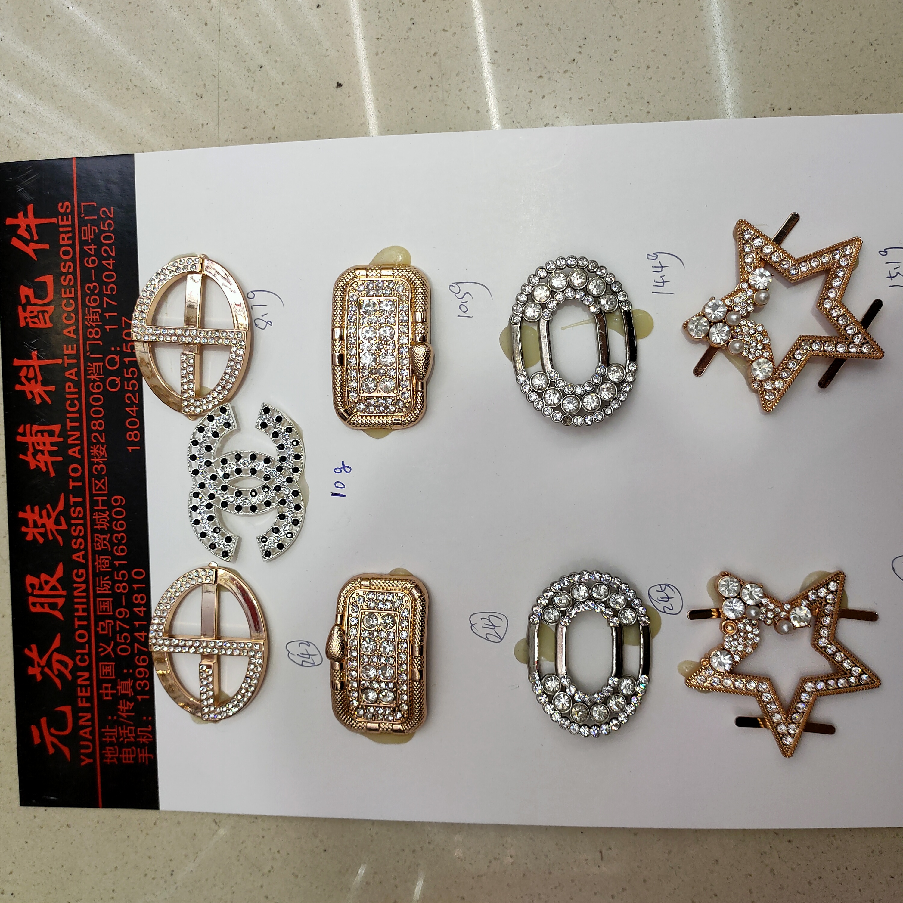 Fashion Women's Shoes Rhinestone Shoes Flower Shoes Buckle Clothing Bags Metal Accessories Accessories Manufacturers Wholesale Customization