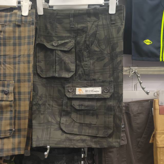Pure cotton loose seven-inch pants, summer men's shorts, elastic waist casual mid-length pants, middle-aged and elderly men's all-cotton large-sized equestrian pants