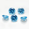 中海蓝圆形锆石5A梧州裸石人工宝石爪镶珠宝饰品DIY细节图