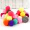 高弹毛绒球diy儿童创意材料彩色装饰毛球产品图
