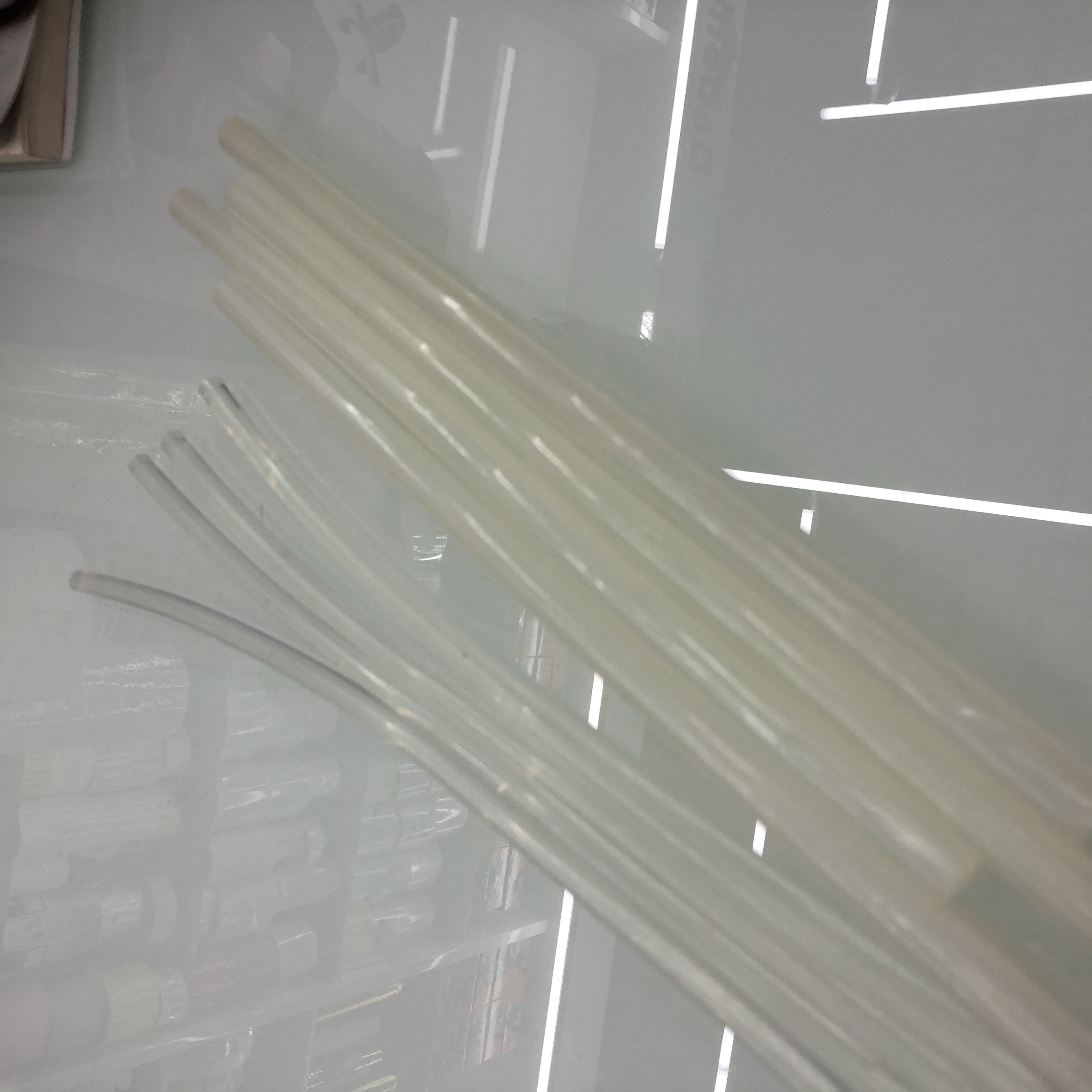 花用发夹塑料热容焊接饰品粘胶条透明家用手工蜡烛棒胶捧环保