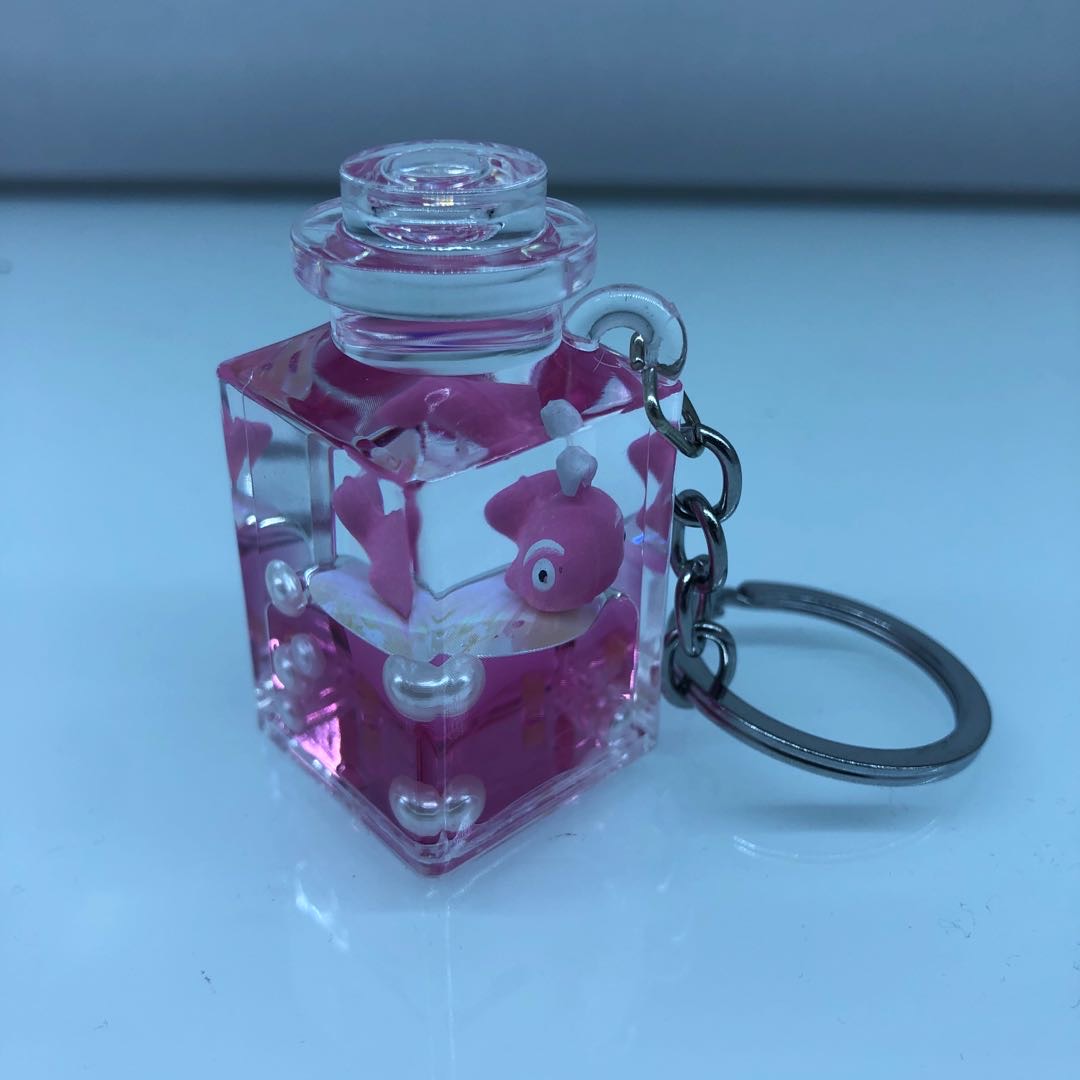 Pink fish drop oil key chain pendant bag decoration pendant thumbnail