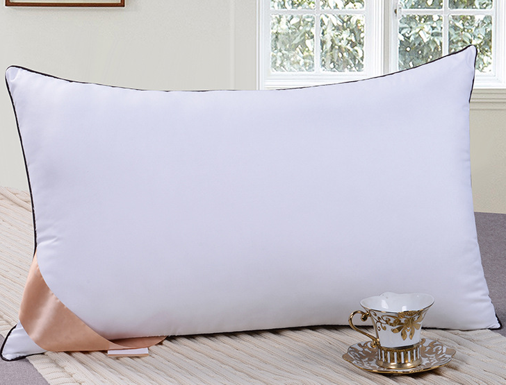 厂家直销批发枕头枕芯保健护颈枕五星酒店羽丝绒枕白色