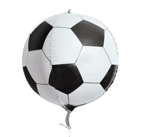 新款足球4D足球铝膜气球装饰升空气球批发
