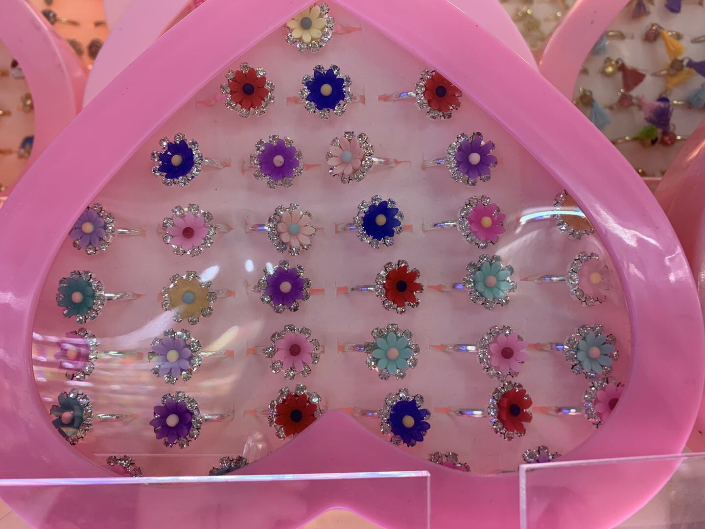 儿童戒指合金指环钻石配饰公主饰品可爱卡通细节图