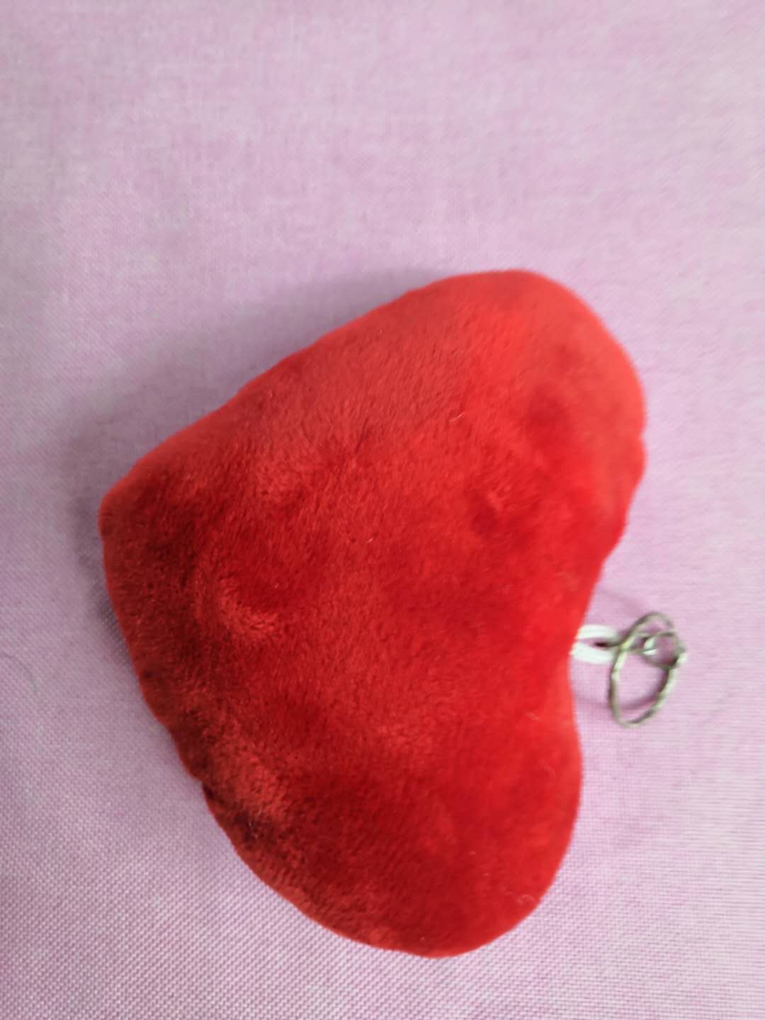 10 cm LOVE heart-shaped red pendant plush toy manufacturer wholesale details Picture