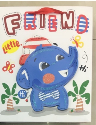 卡通手提袋纸袋子定制作企业礼品袋可印刷logo包装广告服装袋定做高档细节图