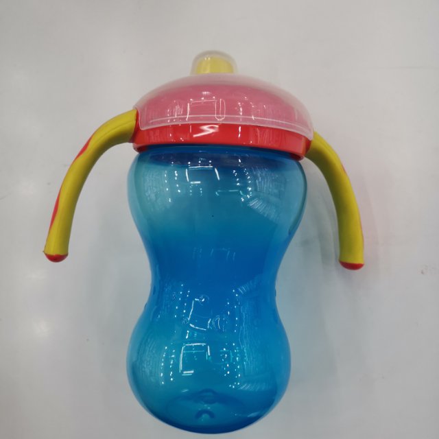 022婴儿宽窄口径彩绘奶瓶奶嘴双把手自然实感防胀气耐摔新生婴儿吸管奶瓶硅胶正品