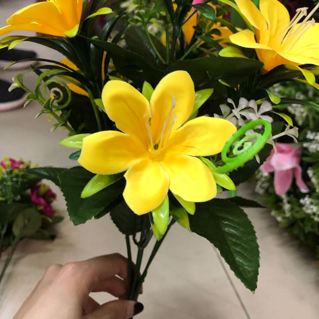 仿真花/5头7头仿真花/蝴蝶兰仿真花/假花/仿真花瓣产品图