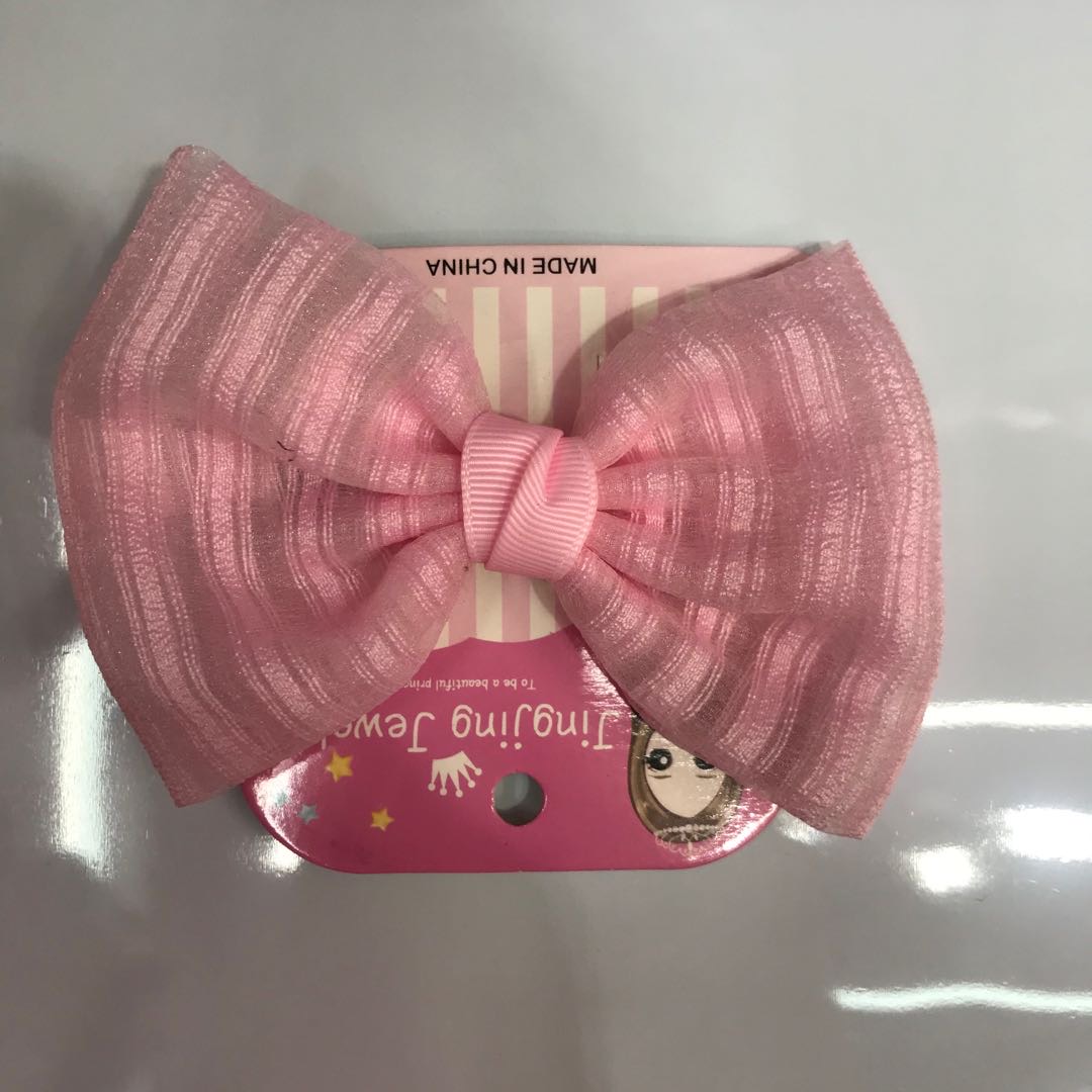 New style of striped bow polyester headband for children, direct sales from the manufacturer