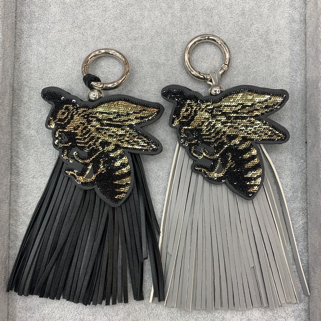 时尚新款热销昆虫布贴汽车钥匙扣包包扣装饰配饰