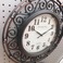 创意美式复古古铜色圆盘静音钟表挂钟客厅仿古欧式金属北欧装饰挂表个性时钟产品图