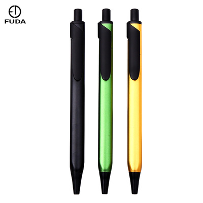 Press Triangle Metal Ballpoint Pen High-Grade Business Gift Advertising Pen Gift Pen Can Be Customized Logo