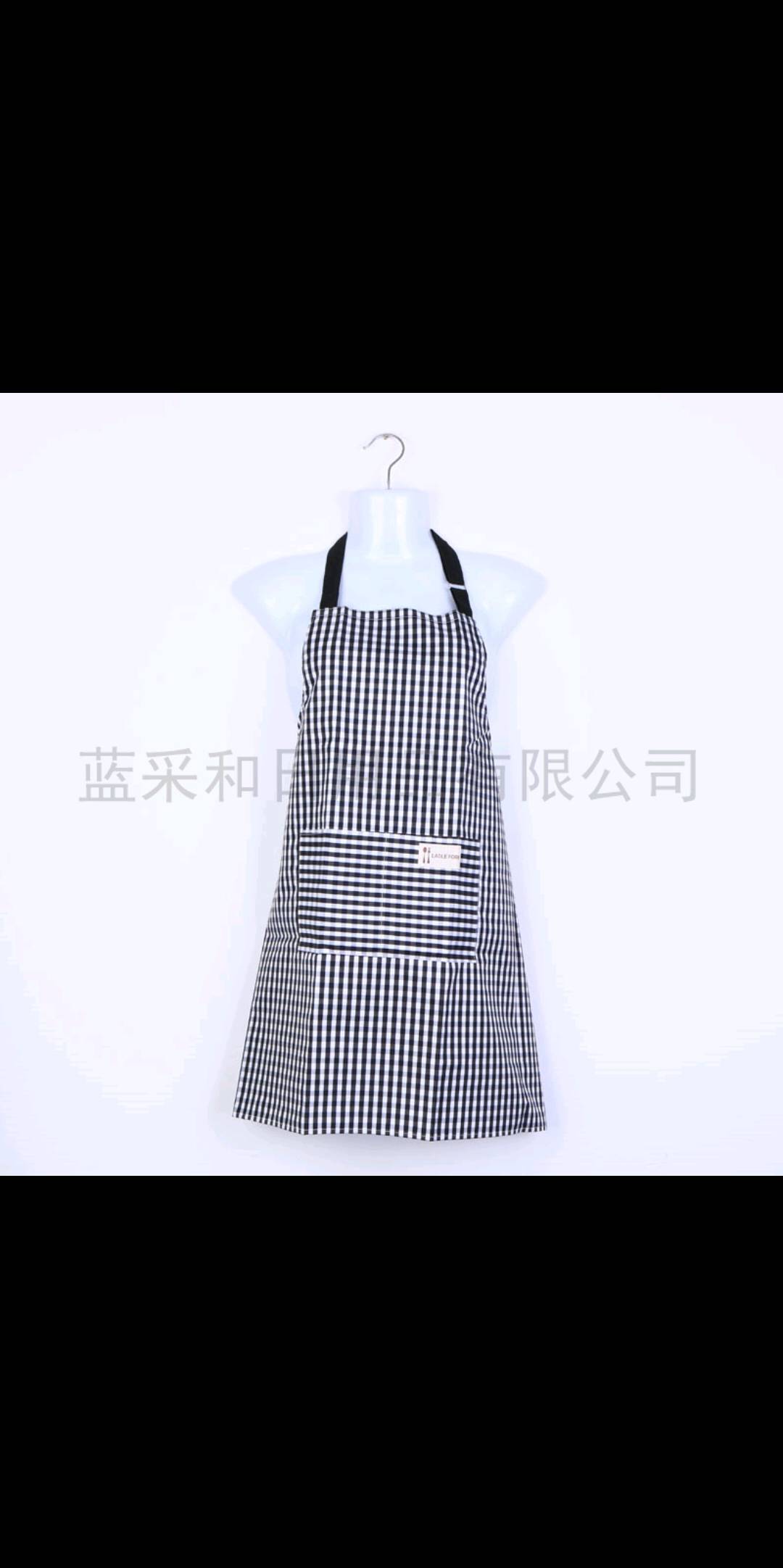 围裙成人条纹时尚简约英伦风大口袋厨房防油罩衣服务员