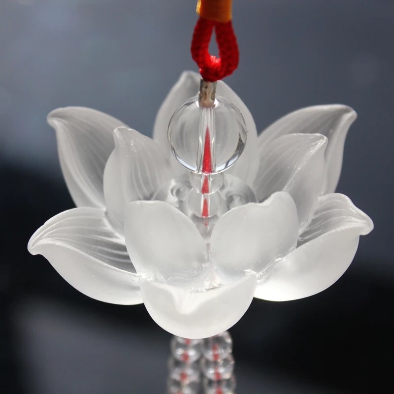 汽车挂件脱腊琉璃莲花正宗古法琉璃汽车车饰品保平安活动礼品