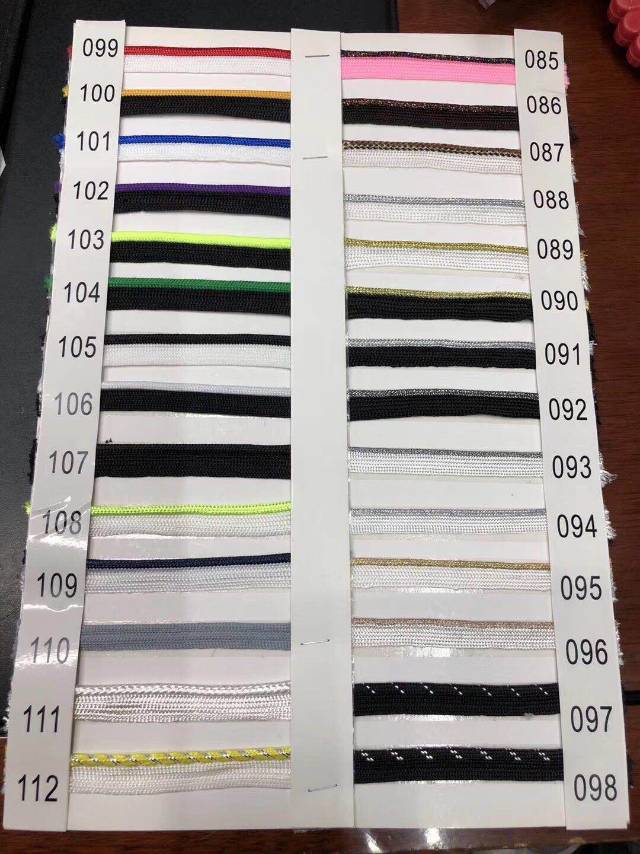 Various Styles Of Elastic Ribbon 2402 Specification drawing