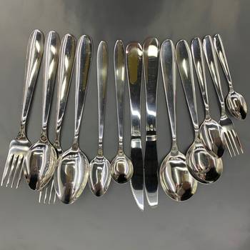 high quality stainless steel knife, fork and spoon overall display
