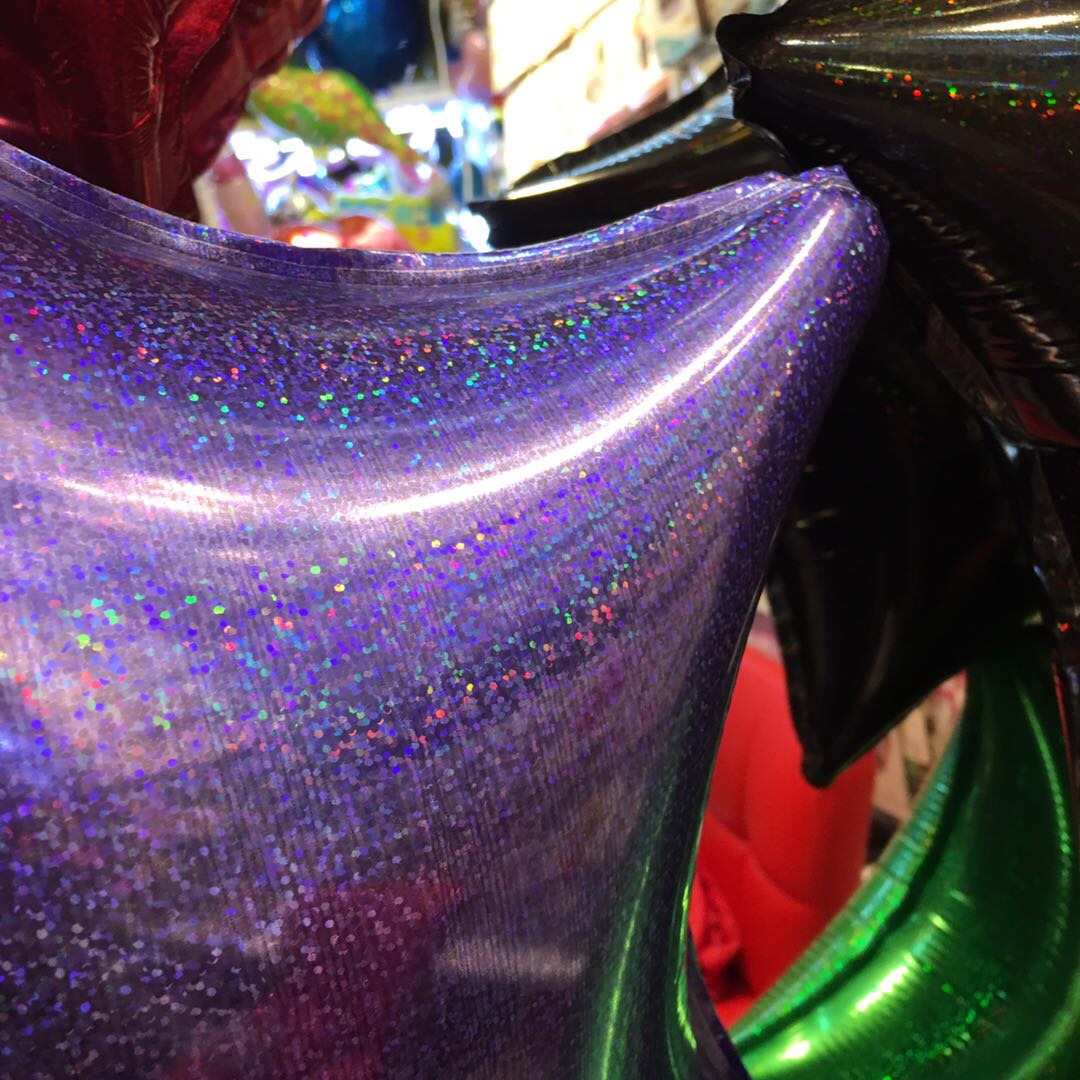 Disposable aluminum film five-pointed star balloon, an environmentally friendly and pollution-free cultural aluminum film balloon details Picture