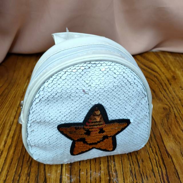Casual Travel Backpack With Sequins