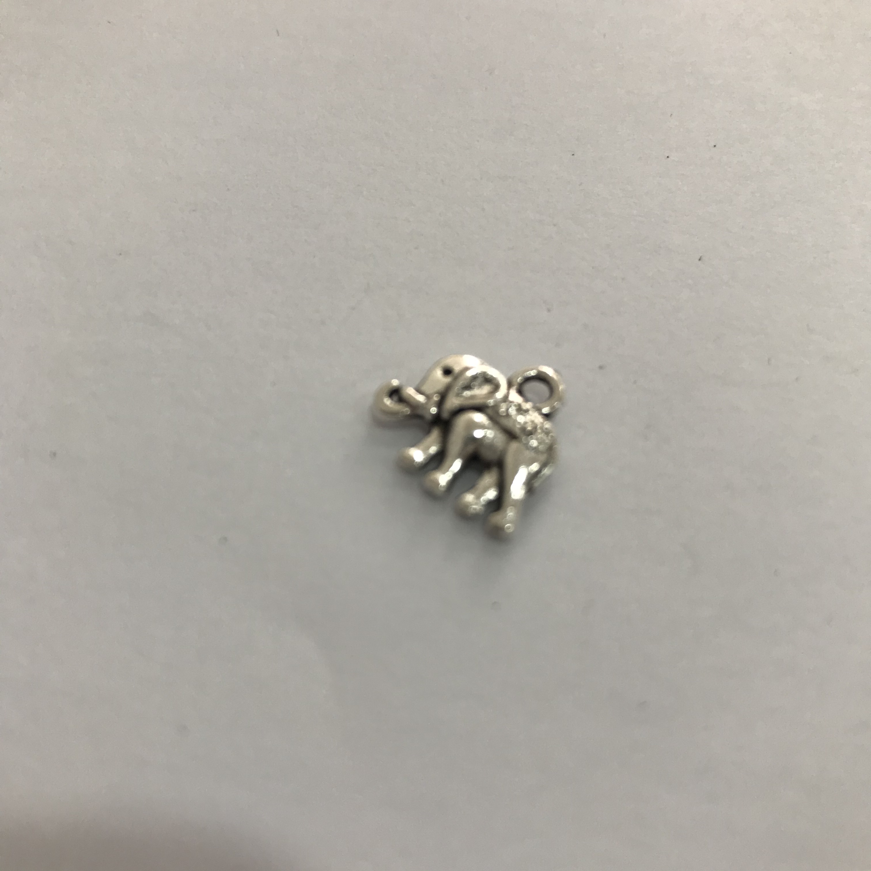 diy bracelet pendant, alloy plated white K, elephant handmade jewelry accessory, necklace, earring, bracelet pendant, decorative accessory 20364 Specification image