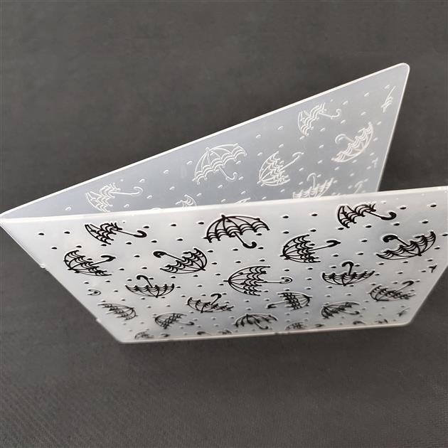 A6 Plastic Embossing Folder  for Card Making  -Template for DIY Scrapbooking Paper Crafting Handmade Crafts Scrapbooking Arts Supplies Scrapbook Decor  (Umbrella) details Picture