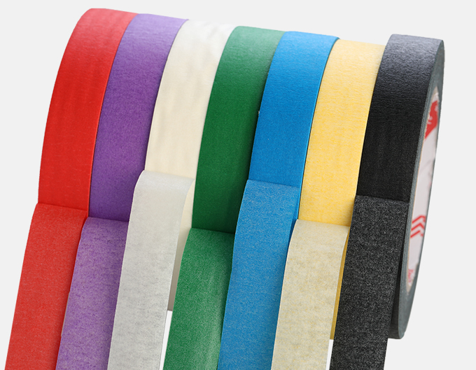 彩色美纹纸胶带美术美文美工分色手撕无残装修喷漆装饰胶纸红色黑色魔力手帐素材和纸贴纸网红加厚白色贴边