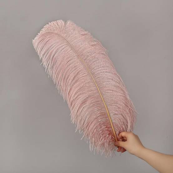Thin Pole Diy Ostrich Wool Stage Wedding Dress Auxiliary Handmade Materials Specification drawing