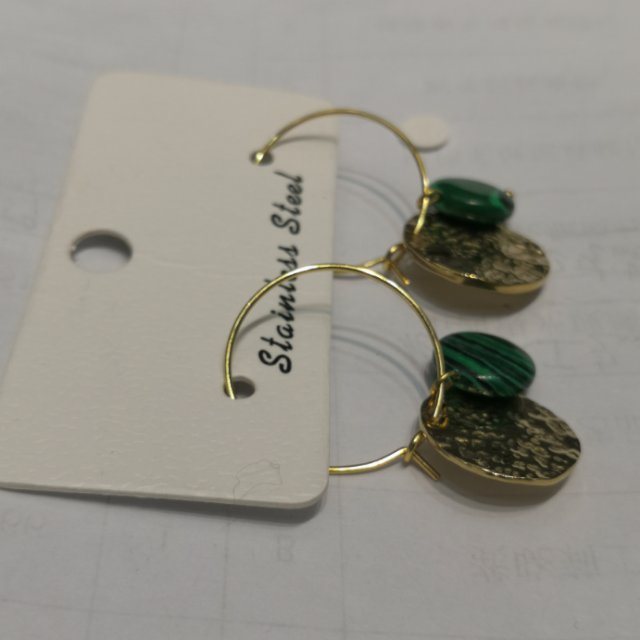 欧美风贝壳耳饰外贸出口耳环钢针防敏产品图