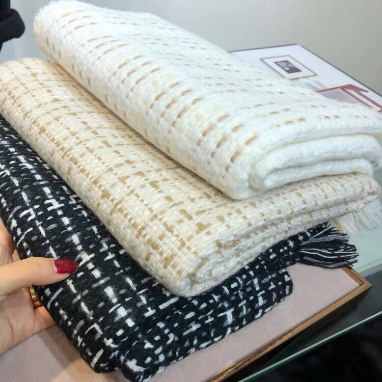 Women's Fashion Trend Casual Elegant Woven Style Korean Scarf Shawl details Picture