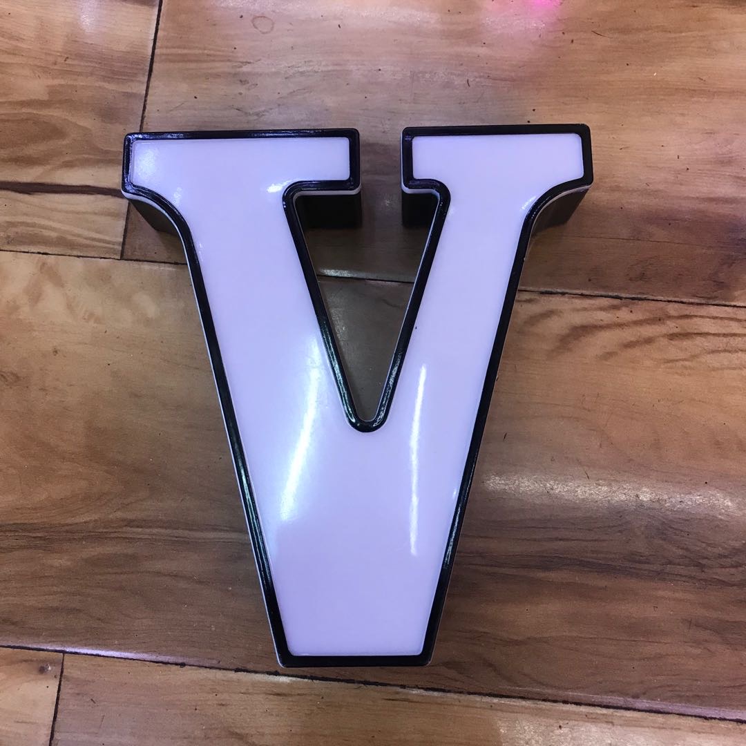 发光字招牌门头广告牌定做亚克力树脂不锈钢背发光字户外店铺制作