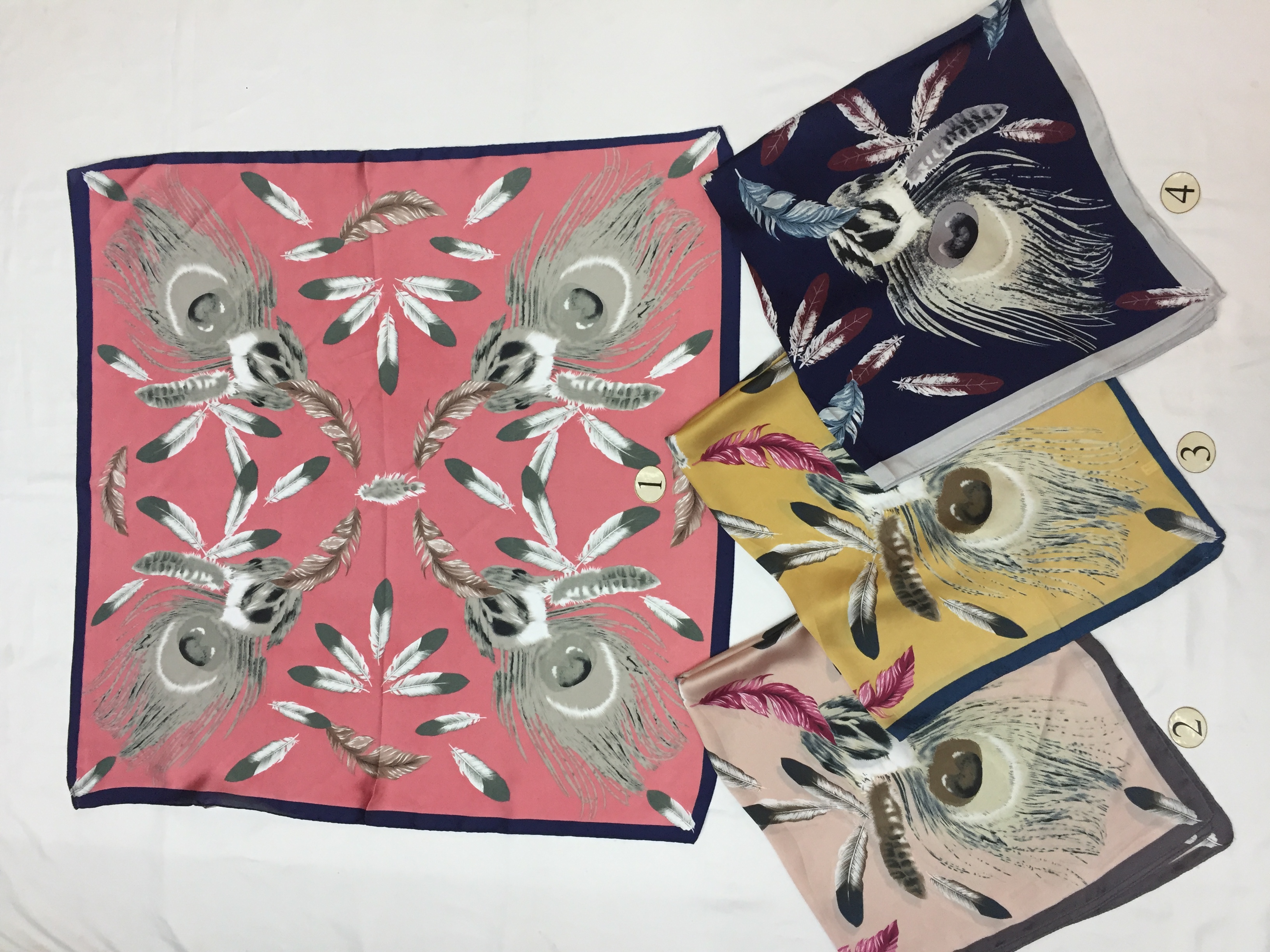 Ladies Fashion Trend Elegance Imitation Silk Satin Square Scarf