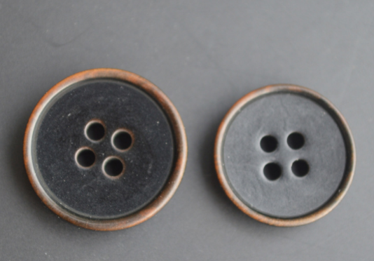 Coat suit round button handmade DIY natural resin buttons custom wholesale thumbnail