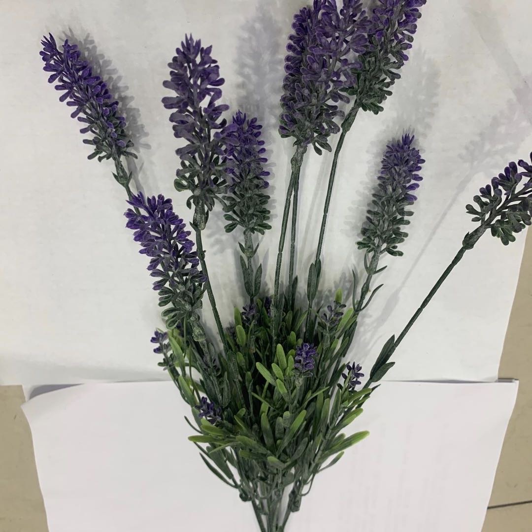Artificial flower decoration handicraft creative decoration bedroom decoration nine head lavender