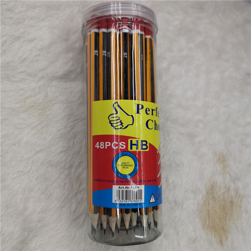 Yellow And Black Drawn Hb Pencil Water-Soluble Color Lead Rolling Curtain Set With Continuous Hexagonal Bar