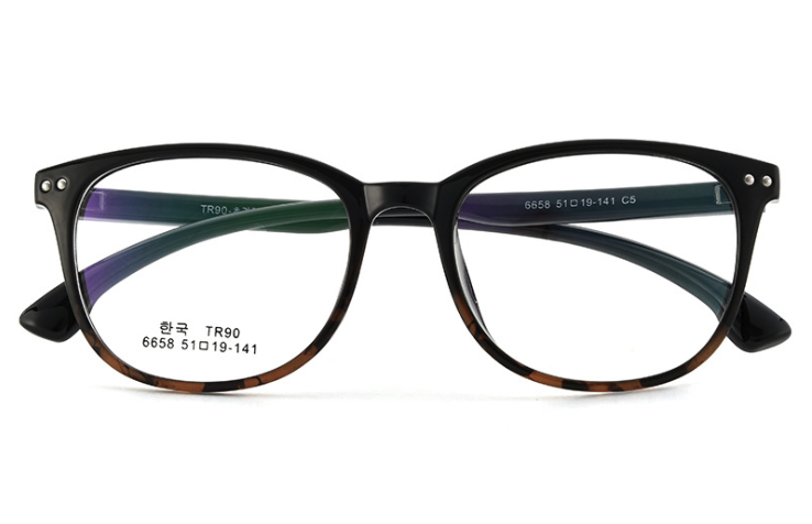 TR90超轻眼镜框男女通用米钉眼镜架韩版时尚圆脸眼镜详情图2