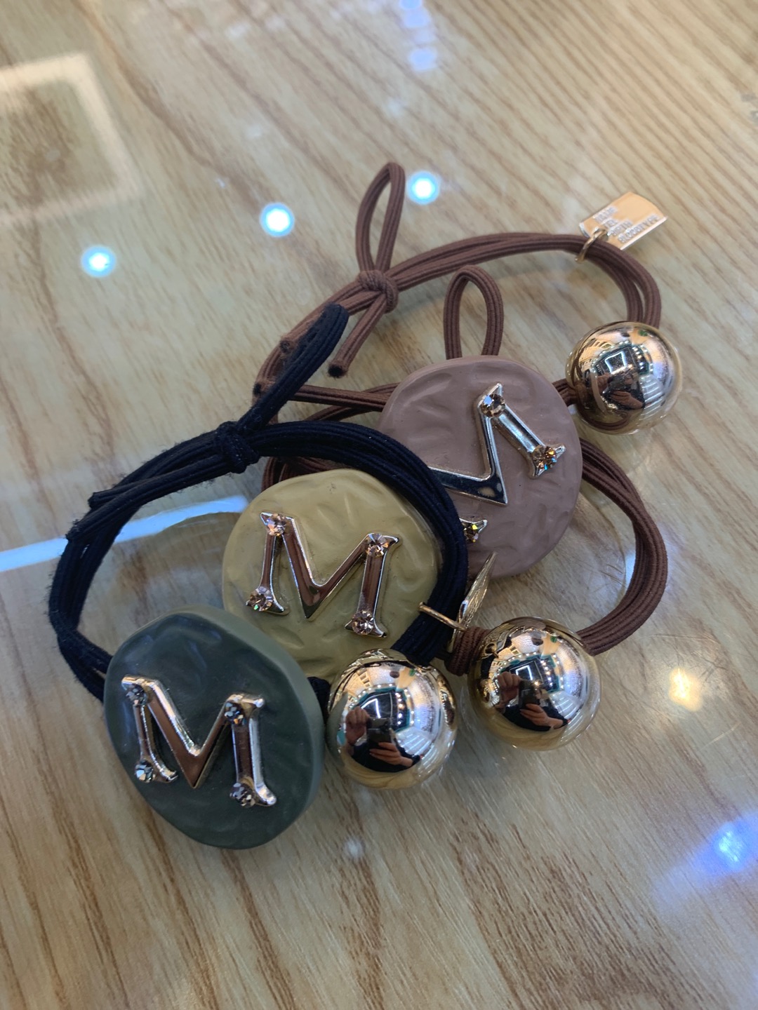 New fashion resin letter rubber band headdress thumbnail