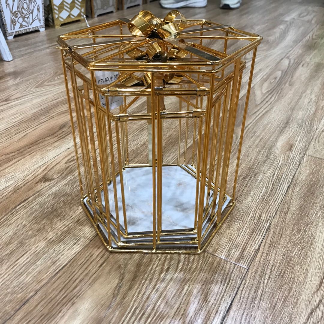 Creative dessert display stand, birdcage decoration, flower box, gift frame, welcome area ornaments