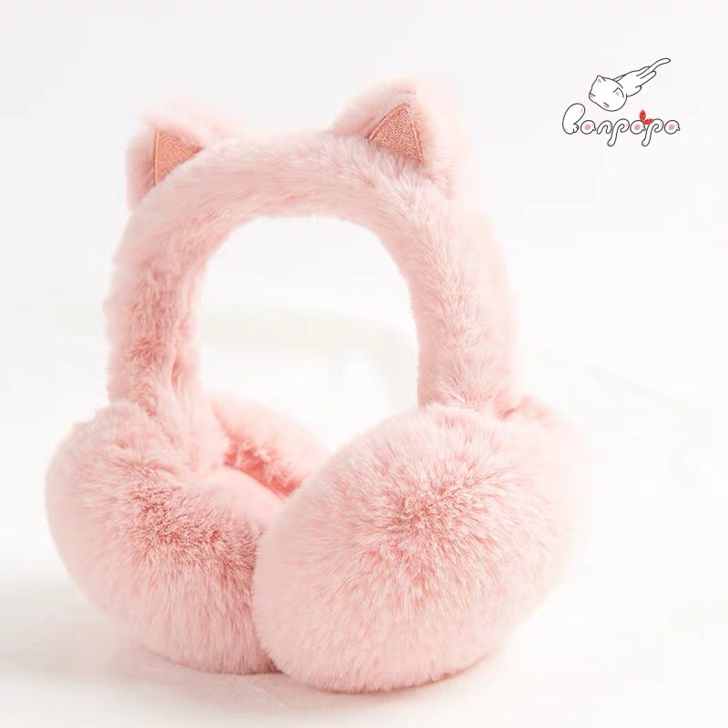 可爱护耳朵捂包套耳暖 女 冬 耳罩保暖女 可折叠图