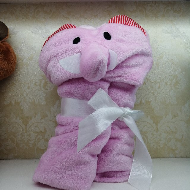 Baby towel super soft big cap water absorbent cartoon can wear winter baby bath in children's bathrobe thumbnail