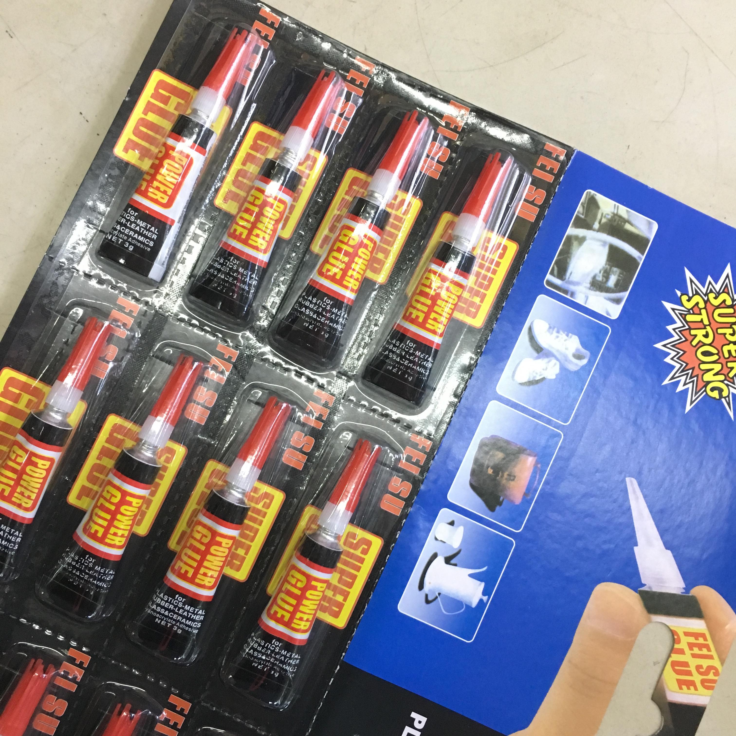 强力瞬间胶中性包装1-12支卡补鞋胶通用型万能胶细节图