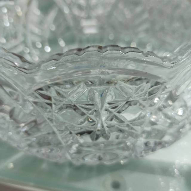 欧式水晶酒店小吃水果透明玻璃果盘子耐用细节图
