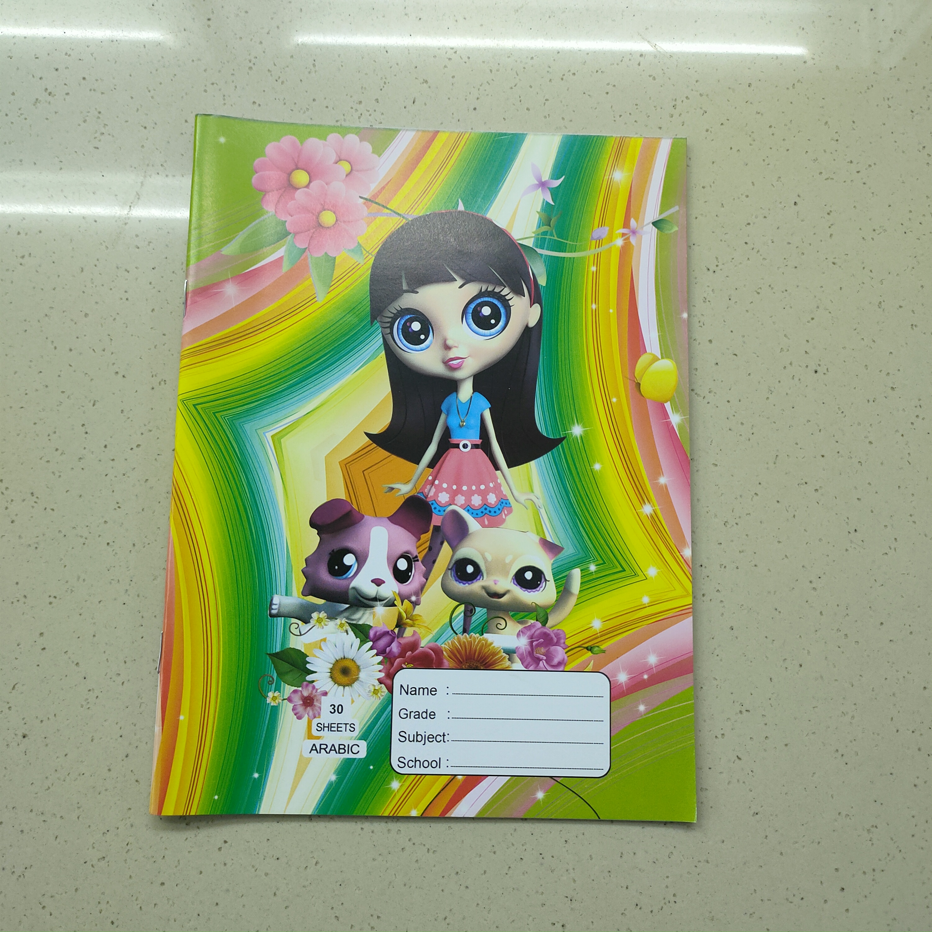 Cartoon Student Notebook Soft Copy Creative Student Stationery Exercise Notebook Customized By Manufacturers