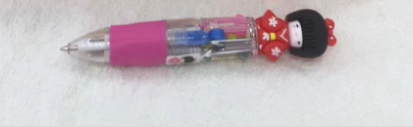 Mini Four-Color Cartoon Head Ballpoint Pen Creative Ballpoint Pen Children's Toy Pen details Picture