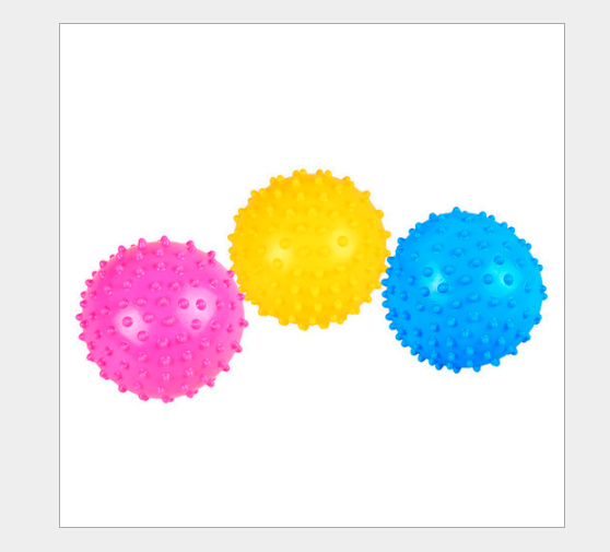 PVC充气按摩球瑜伽球儿童颗粒球小孩刺球玩具球带刺健身球批发细节图
