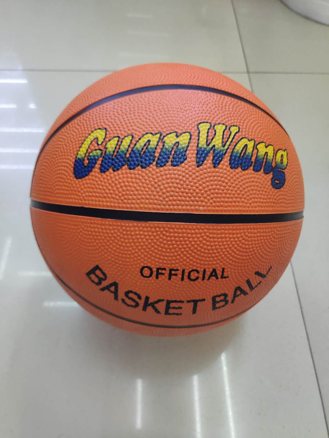 7号橡胶篮球2色系列室外耐磨小学生训练幼儿园专用篮球详情图1