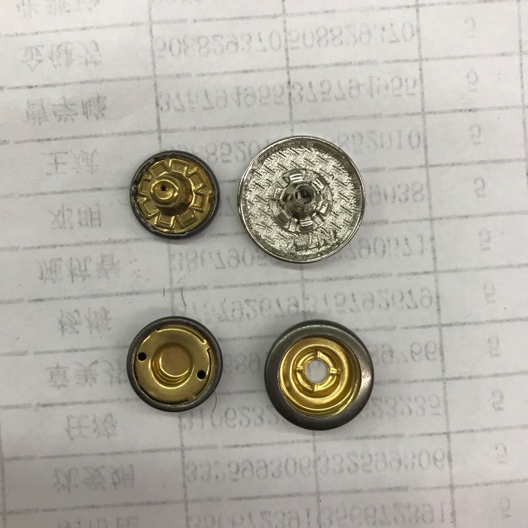 Garment Accessories Metal Button Rivet Bump Nail Female Cap Nail Combination details Picture