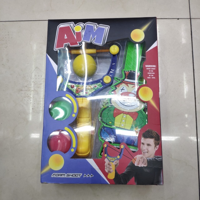 卡通塑料弹弓玩具带海绵球儿童弓箭玩具套装生日礼物玩具