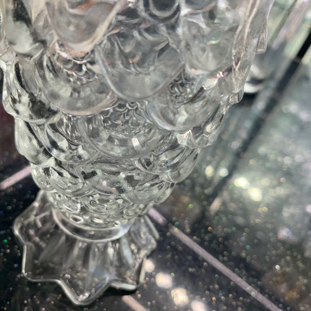 Transparent Glass Fish Scale Pattern Water Cup Teacup details Picture