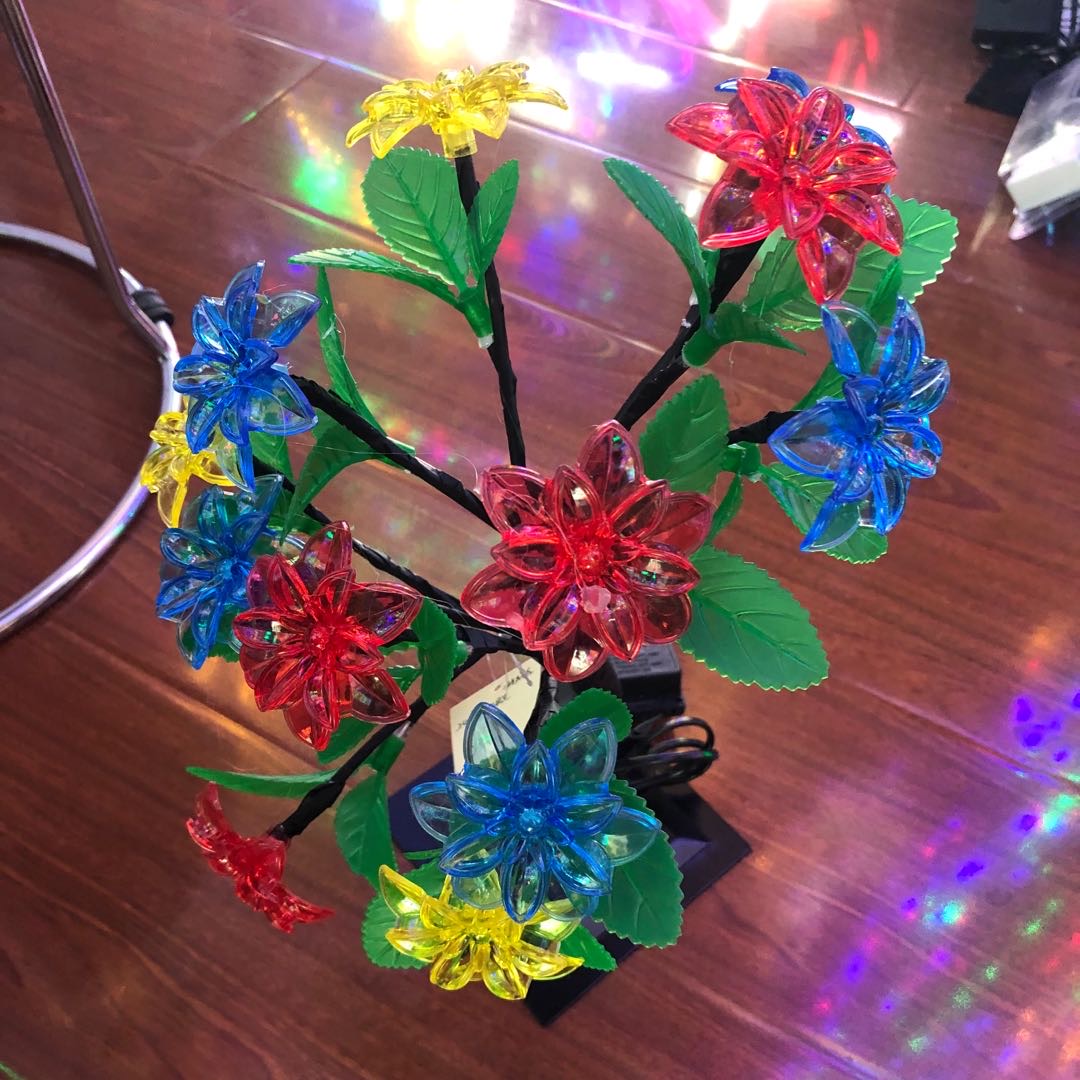 Crystal LED color lights, ins popular night lights, bedroom decoration and room ornaments, luminous trees, home ambient lights Specification image