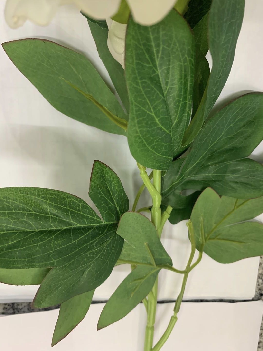 仿真花假花餐桌卧室客厅装饰品摆设花酒柜创意摆件工艺品塑料花米白色细节图